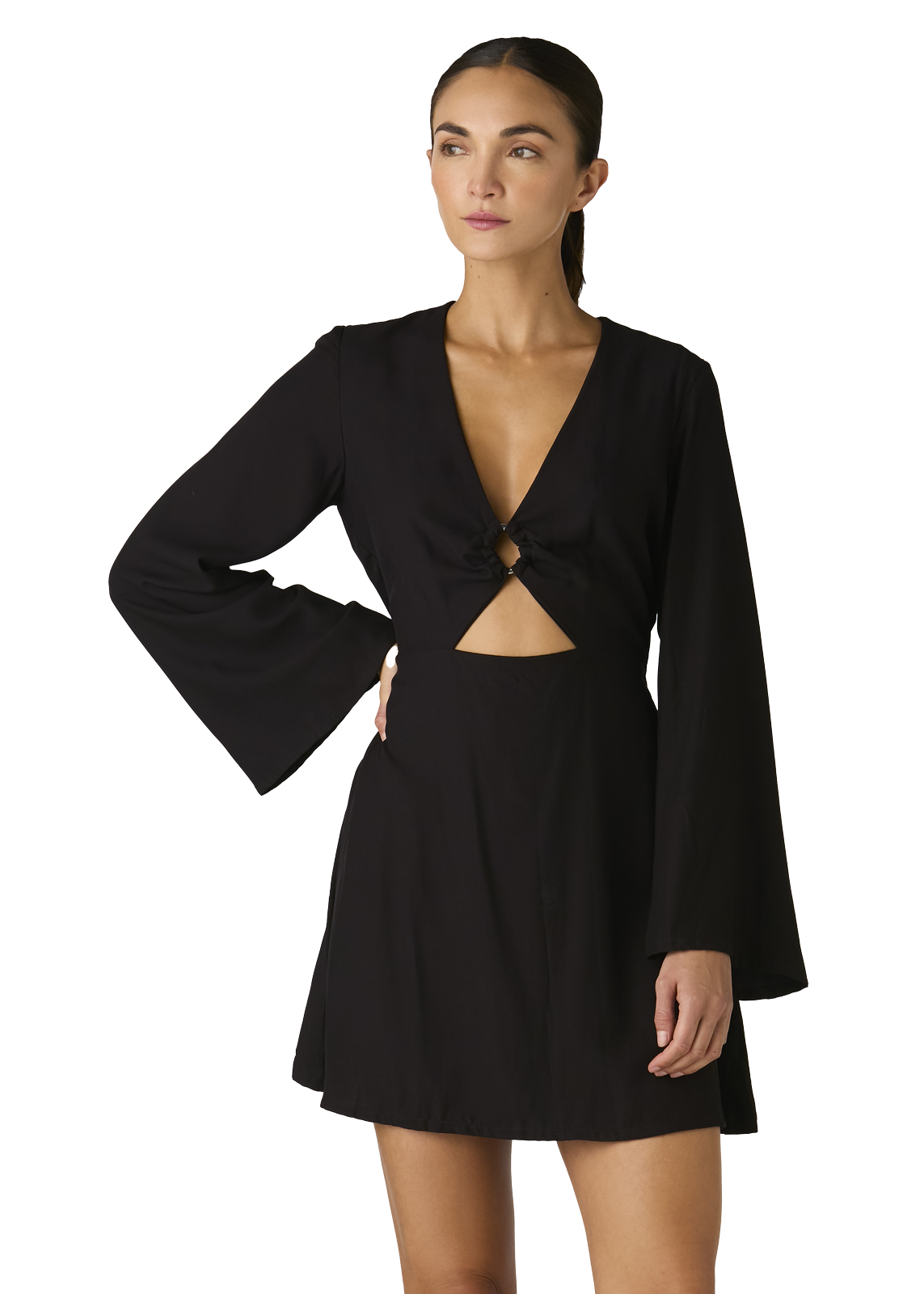 ALORA SHORT DRESS BLACK Palmacea Internacional ALORA SHORT DRESS BLACK Palmacea Internacional