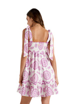 AZALEA RUFFLED MINI DRESS DAHLIA