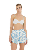 AZALEA SIDE RUCHED SHORTS SKY