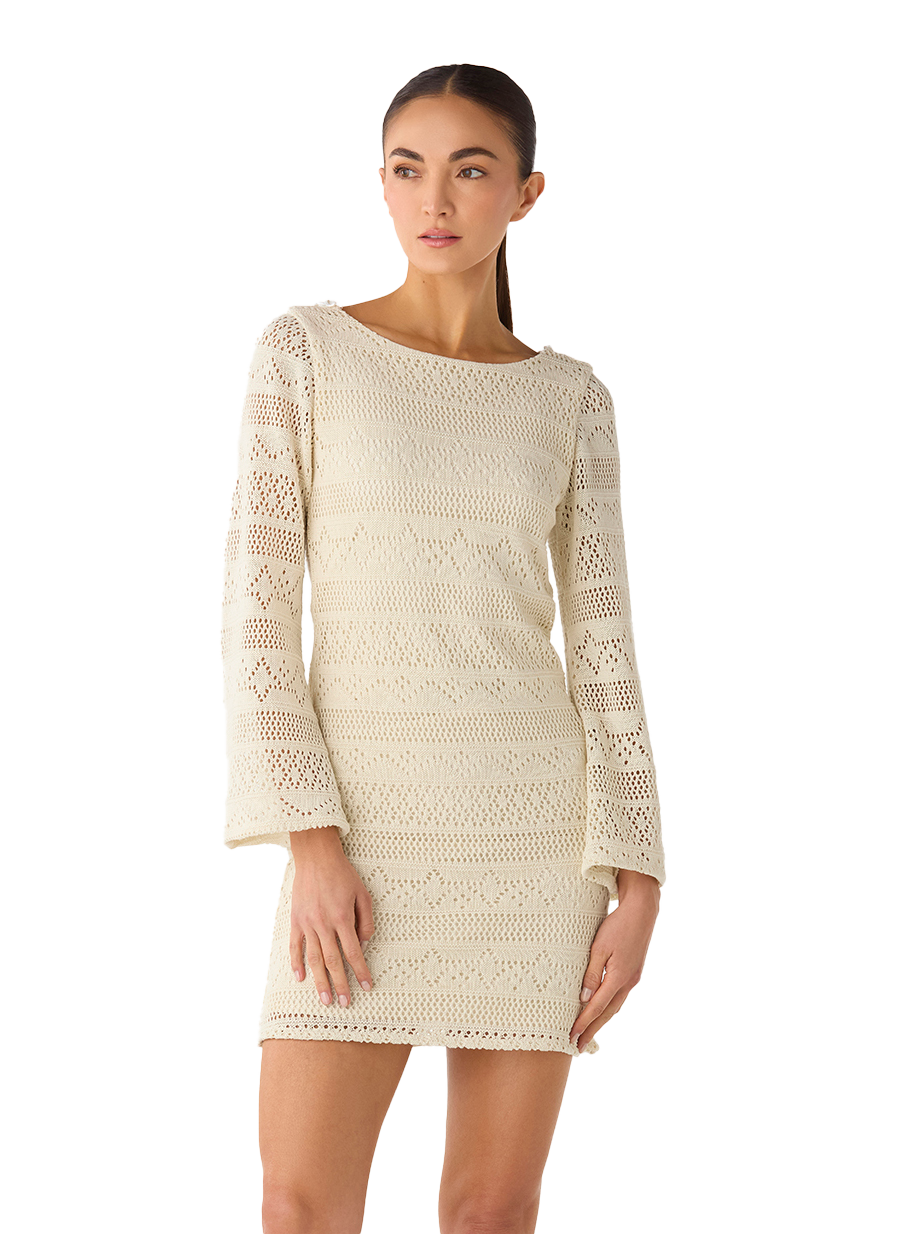 FATMA SHORT DRESS OATMEAL