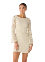 FATMA SHORT DRESS OATMEAL