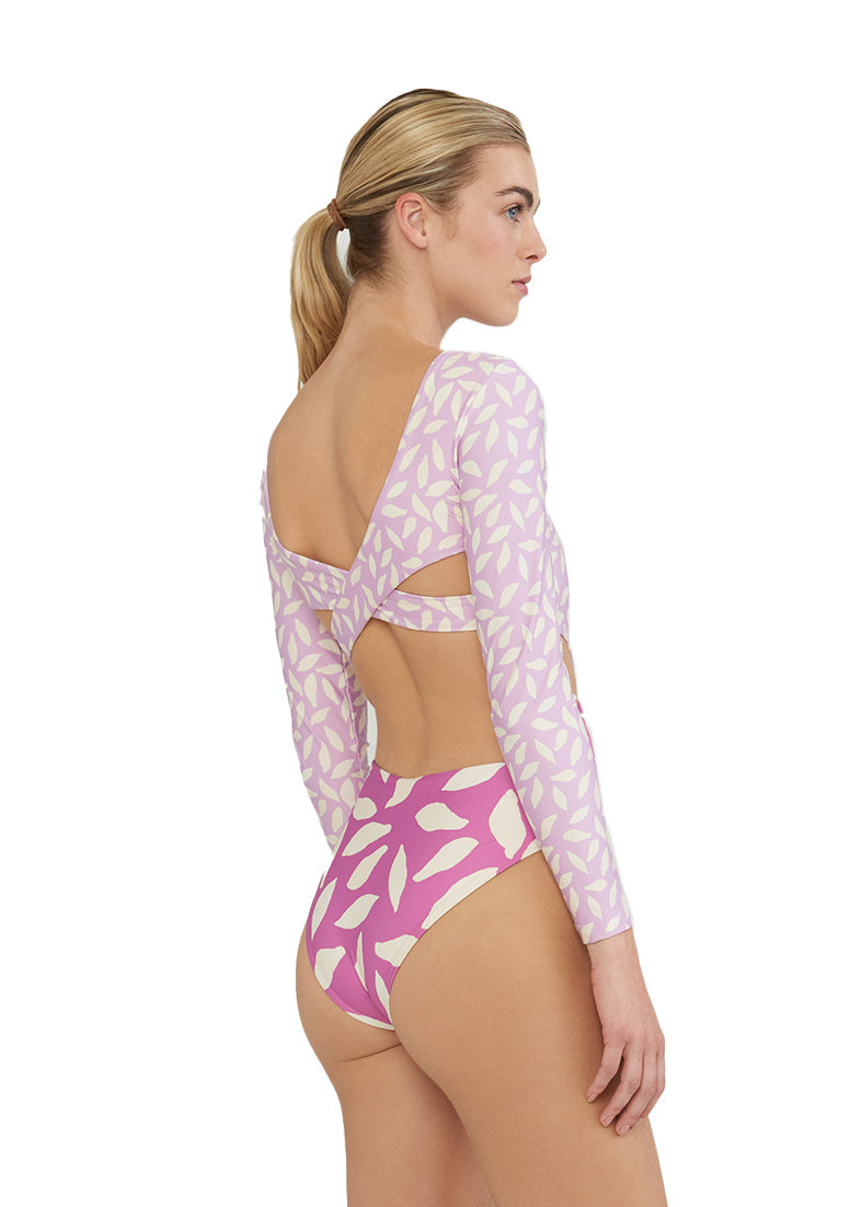ONEPIECE LAVANDA NASHI PRINTED