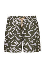 Pantaloneta de Baño Para Hombre Corte Clásico Leke Olive