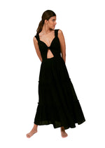 MELISSA TWIST MAXI DRESS BLACK