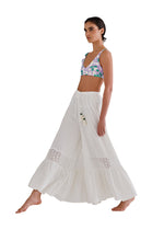 COVERUP MIXED EYELET PANTS IVORY