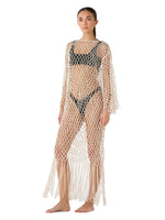 SALIDA DE BAÑO VESTIDO CAPRI MACRAMÉ