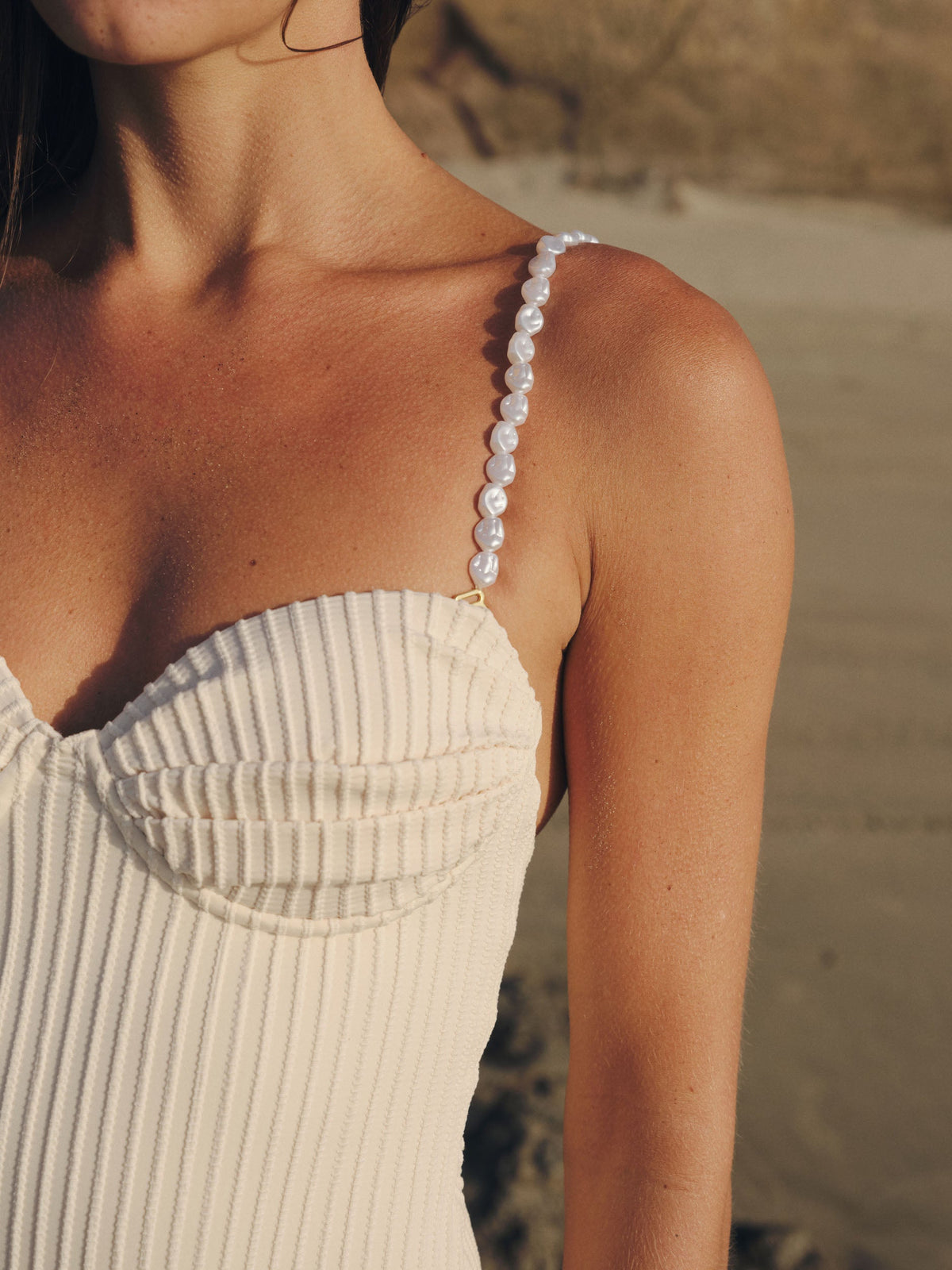 VESTIDO DE BAÑO ENTEROMAR SHELL IVORY