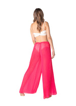 PLEATED PALAZZO PANTS FUCHSIA