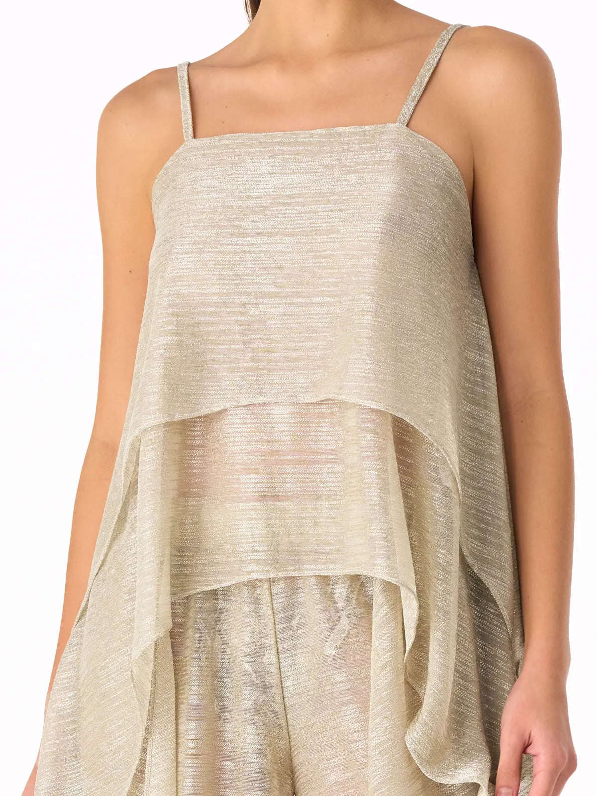 SASHA TOP GOLDEN MESH