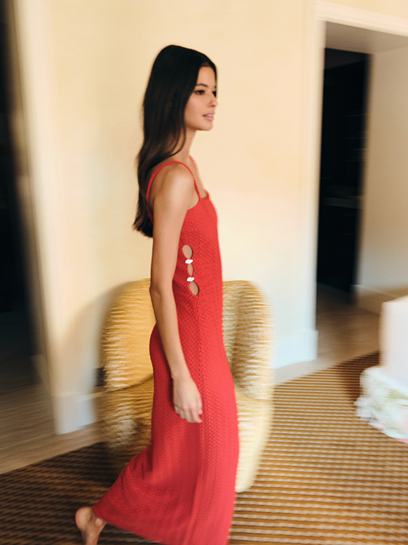 Vestido Largo Amaro Nilo Red