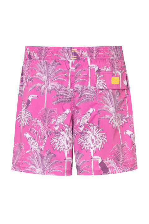 SWIM TRUNK KIDS CUT ARECA5 PINK