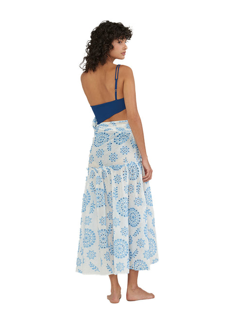 AZALEA WRAP LONG PAREO SKY