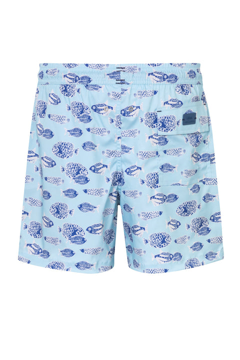 SWIM TRUNK BARU 5 MINT PRINTED
