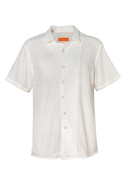 Camisa Manga Corta para hombre Boho Capuccino Ivory