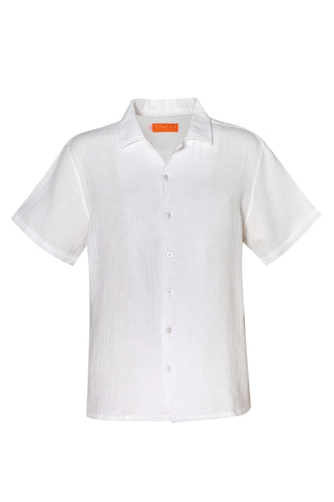 Camisa Manga Corta para hombre Boho Natura Ivory