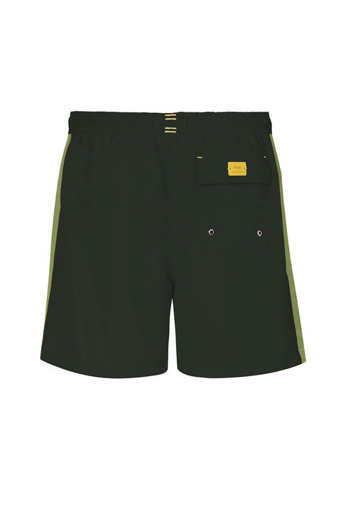 SWIM TRUNK CAPRI3 MILITARY-MATCHA PRINTED