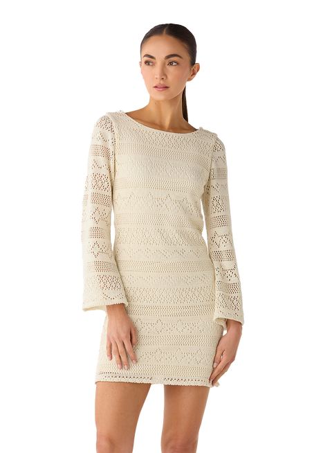 FATMA SHORT DRESS OATMEAL