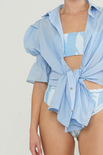 JULIET SLEEVES CAMISOLE SKY