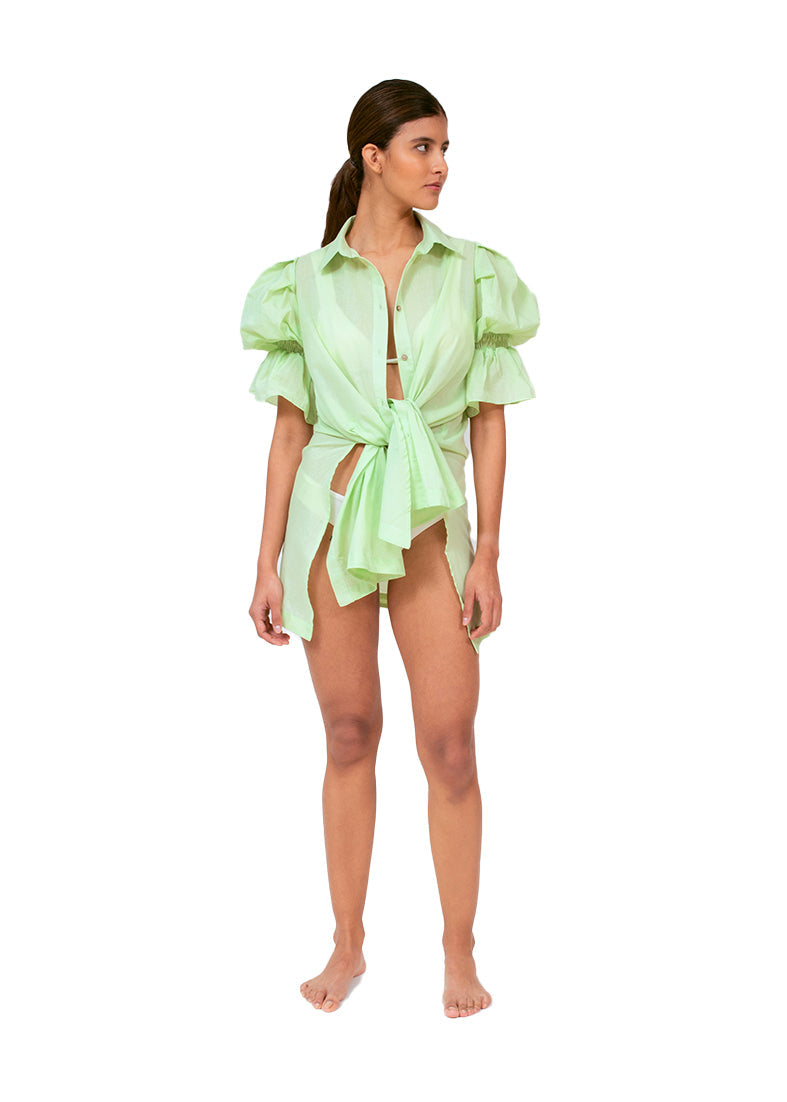 JULIET SLEEVES CAMISOLE CELERY