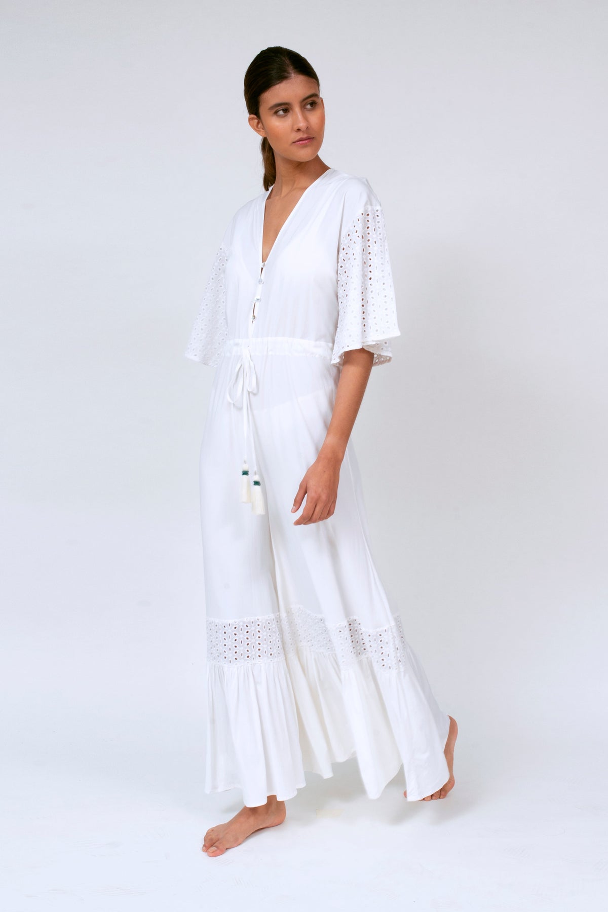 COVERUP MAJESTIC FLOWY JUMPER IVORY