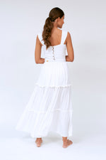 MELISSA TWIST MAXI DRESS IVORY