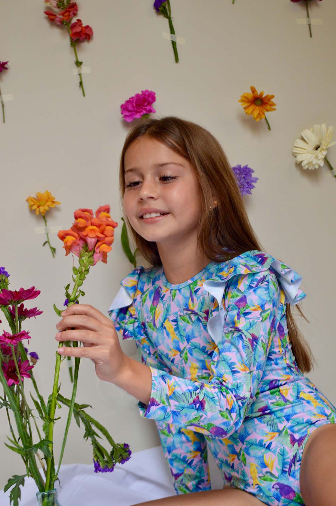 GIRLS ONEPIECE ELOISA 13 GUACA PRINTED