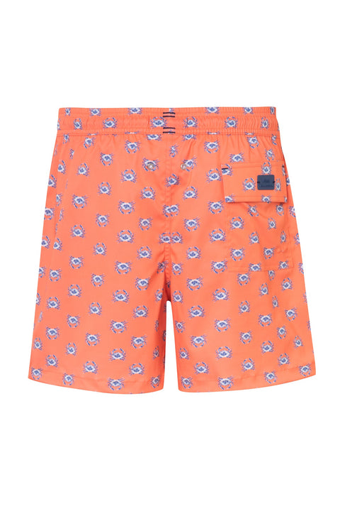 SWIM TRUNK OTTO 11 CORAL PRINTED