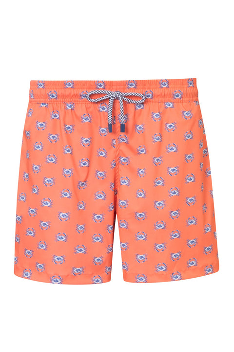 SWIM TRUNK OTTO 11 CORAL PRINTED