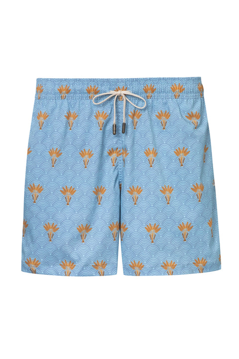 SWIM TRUNK SLIM CUT PALEMA2 AQUA