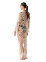 SALIDA DE BAÑO VESTIDO CAPRI MACRAMÉ