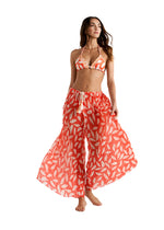 PRINTED PLEATED PALAZZO PANTS CARMIN2