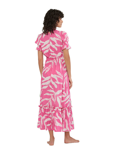 PRINTED BAGGY SLEEVES COVER UP SERRANIA