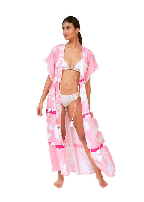 COVERUP PRINTED SHORT SLEEVES KAFTAN AURORA