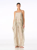 SASHA TOP GOLDEN MESH