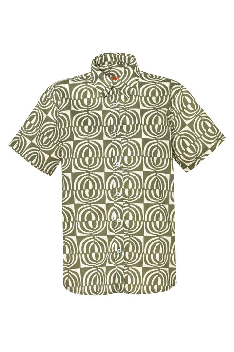 Camisa de Hombre Manga Corta Duna Olive