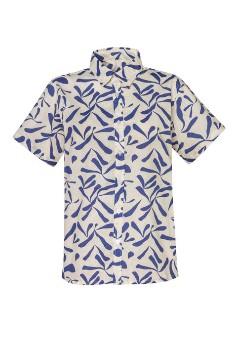 Camisa de Hombre Manga Corta  Leke Denim