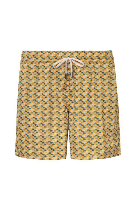 SWIM TRUNK SLIM CUT SOLAR1 CITRUS