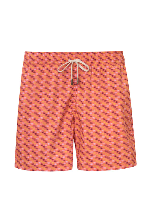 SWIM TRUNK SLIM CUT SOLAR2 SALMON