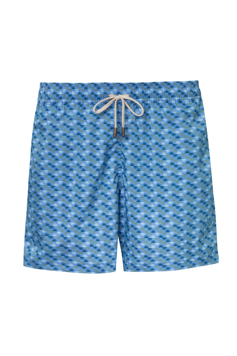 SWIM TRUNK SLIM CUT SOLAR3 SKY