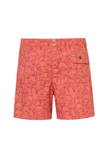 SWIM TRUNK SLIM CUT TEMBO1 SALMON