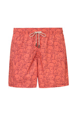 SWIM TRUNK SLIM CUT TEMBO1 SALMON