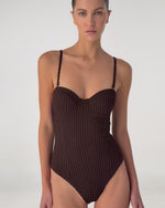 MARE ONEPIECE SHELL CHOCOLATE